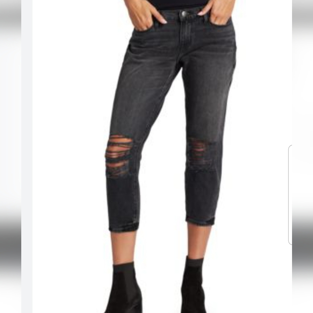 Frame Women's  Le Gargon Distressed Crop Jesns Pants Size  30